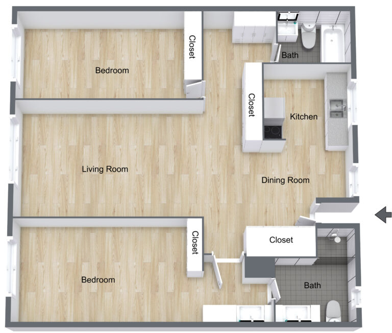 Chateau-BD-2-BA-1200-SF-FloorPlan