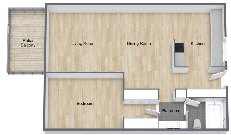 Parisian-1-BD-1-BA-Floor-Plan